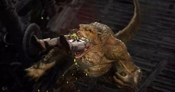 Reptile menelan musuhnya ( Dok.  NetherRealm Studios / Mortal Kombat 1 )