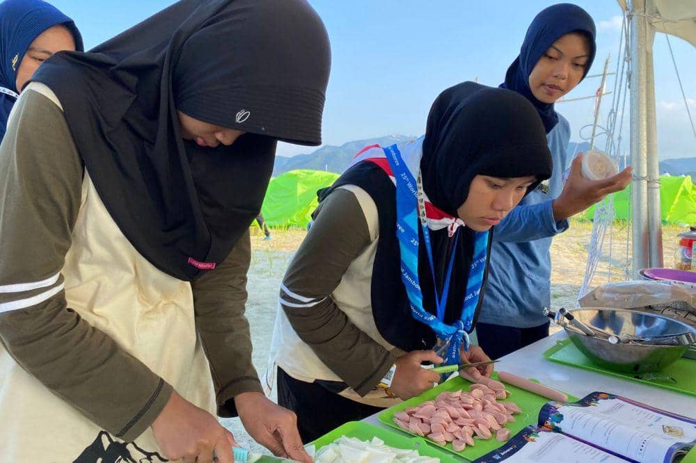 Kontingen Indonesia di jambore pramuka Korea Selatan 2023. (dok. Pesantren Darunnajah)