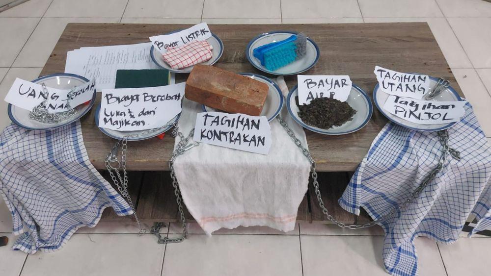 Konferensi pers di kantor YLBHI, Jakarta menyambut aksi mogok makan yang bakal digelar Pekerja Rumah Tangga (PRT) di depan gedung DPR (dok. JALA PRT)
