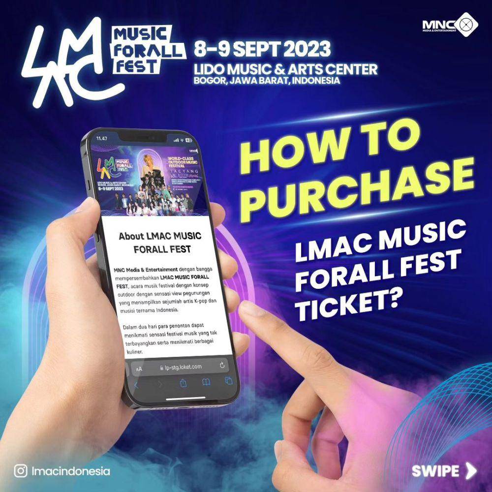 Cara membeli tiket LMAC Music Fest 2023 (instagram.com/lmacindonesia)