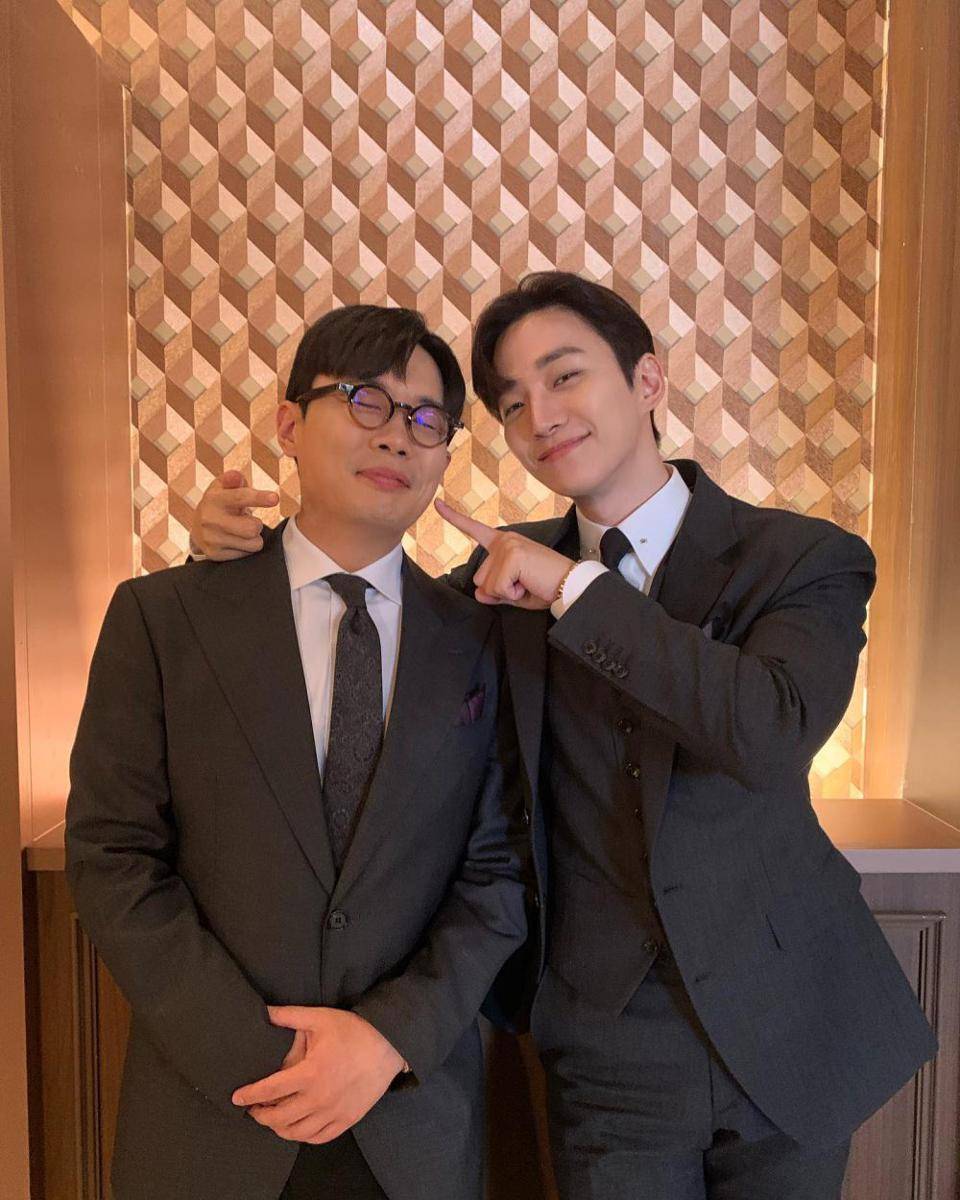 Ahn Se Ha dan Lee Junho di balik layar King the Land (instagram.com/seha___ahn)