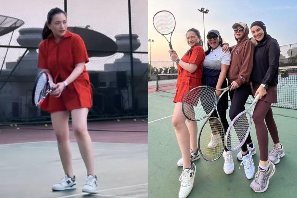 8 Potret Nathalie Holscher Main Tenis, Bajunya Disorot Netizen