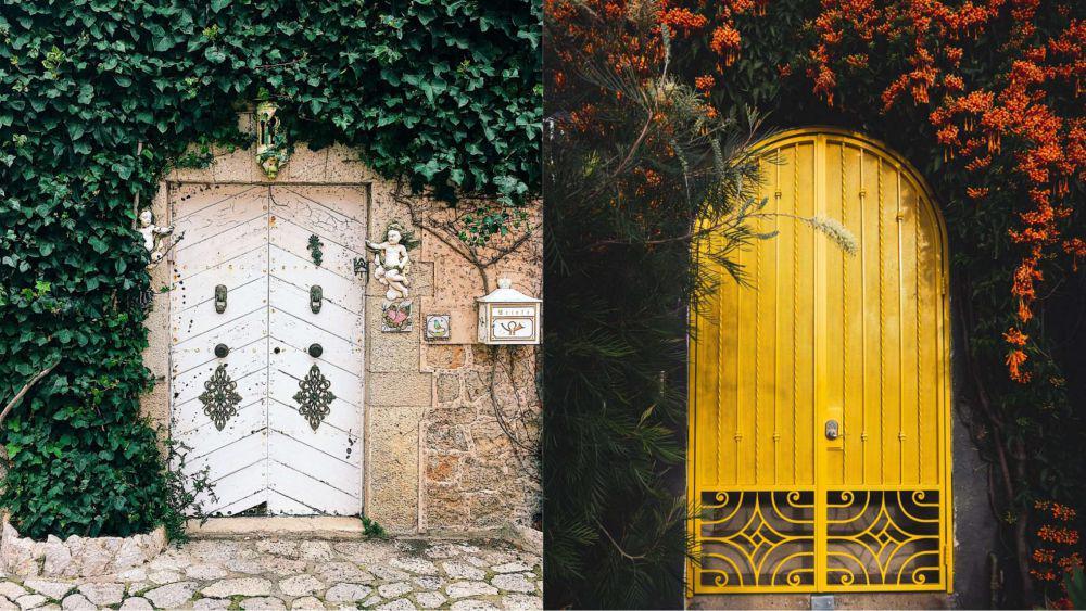 9 Ide Dekorasi Pintu Samping dengan Tanaman Merambat, Magical!