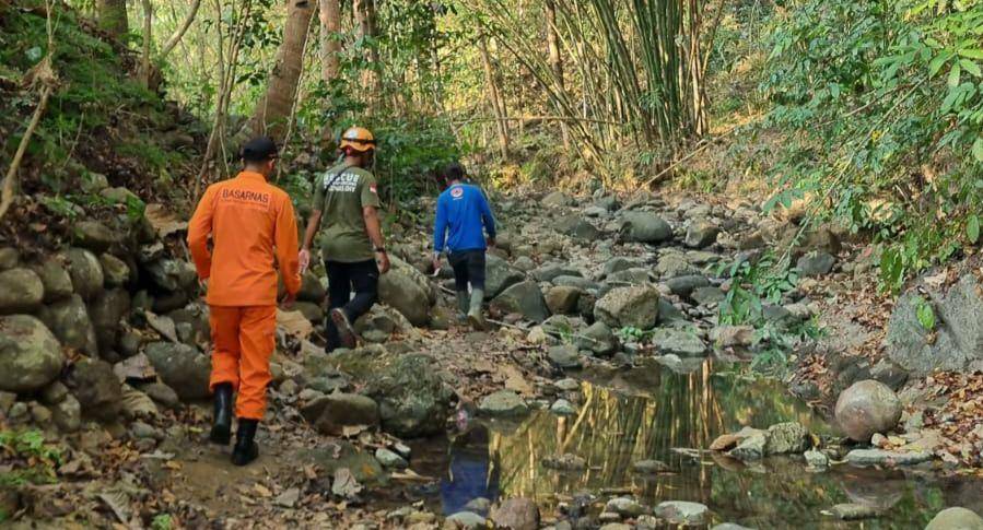 Pencarian remaja hilang di Hutan Dlingo, Bantul. (Dok. Basarnas Yogyakarta)