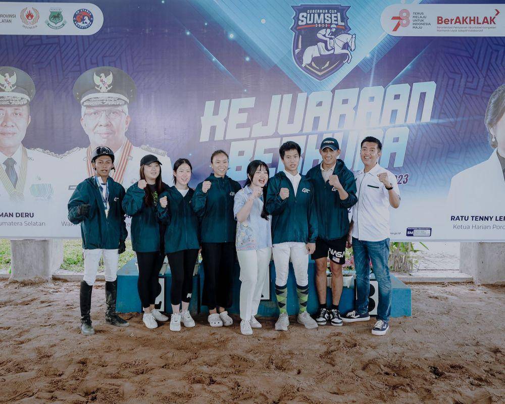 Kontingen Equestrian Sumsel temui Gubernur. (Dok. Istimewa)