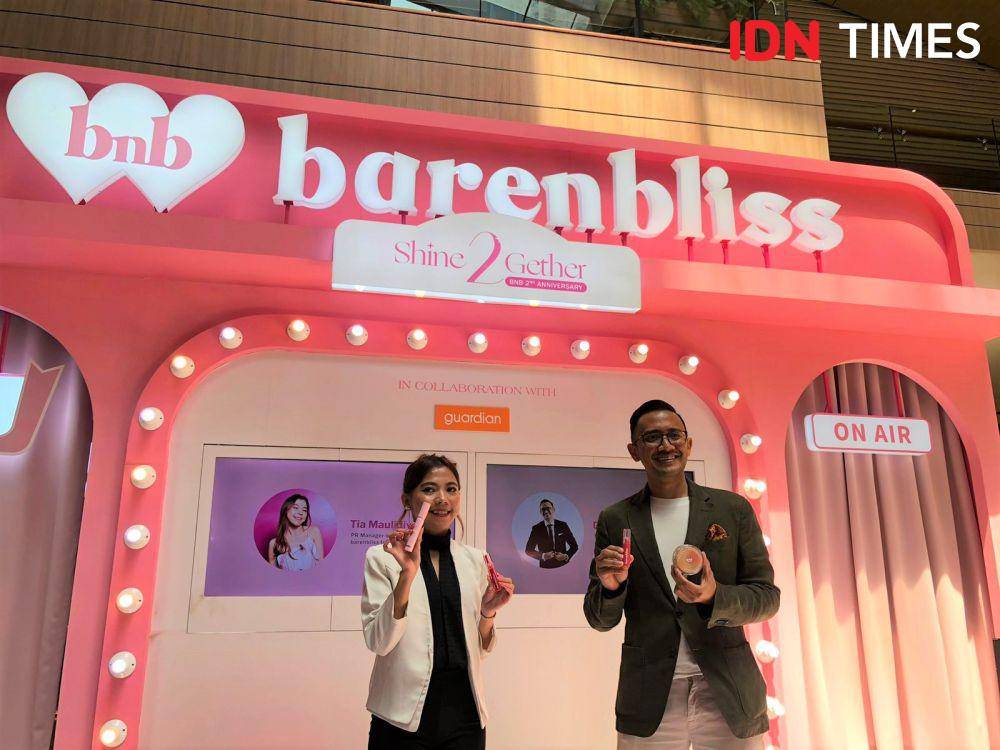 Mini talkshow Barenbliss bersama Guardian dalam rangka 2nd anniversary Barenbliss di Kota Kasablanka Mall, Jakarta Selatan pada Selasa (8/8/2023)