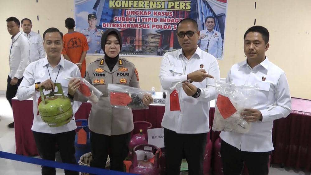 Pengoplos Tabung Gas Subsidi di Sumsel Mengaku Belajar dari YouTube