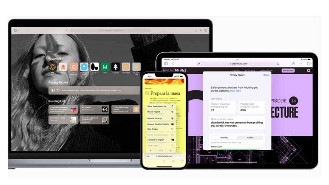 Ilustrasi aplikasi peramban Safari milik Apple