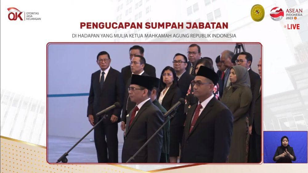 Sah! MA Lantik Hasan Fawzi-Agusman Jadi Dewan Komisioner OJK