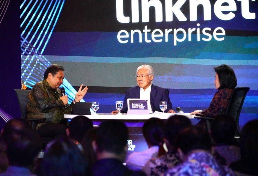 Menteri Koordinator Bidang Perekonomian Airlangga Hartarto menjadi pembicara acara (Instagram/airlanggahartarto_official)