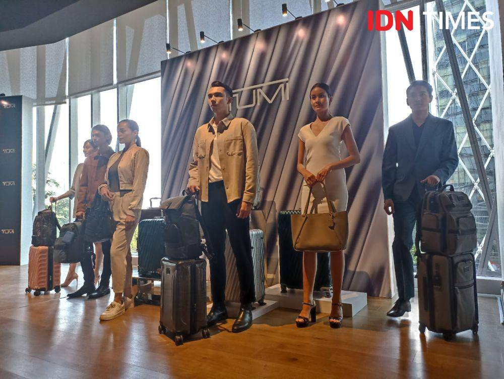 TUMI hadirkan Koleksi Musim Gugur 2023 dalam Exclusive Preview di Alila SCBD. 9 Agustus 2023. (IDN Times/M. Tarmizi Murdianto)