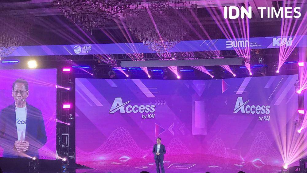 Direktur Utama KAI, Didiek Hartantyo saat peluncuran aplikasi Access by KAI (IDN Times/Ridwan Aji Pitoko)