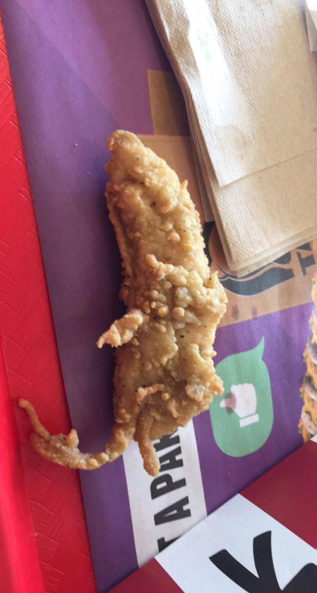 potret bentuk ayam goreng menyerupai sesuatu (reddit.com/user/ImportantRatio8927)