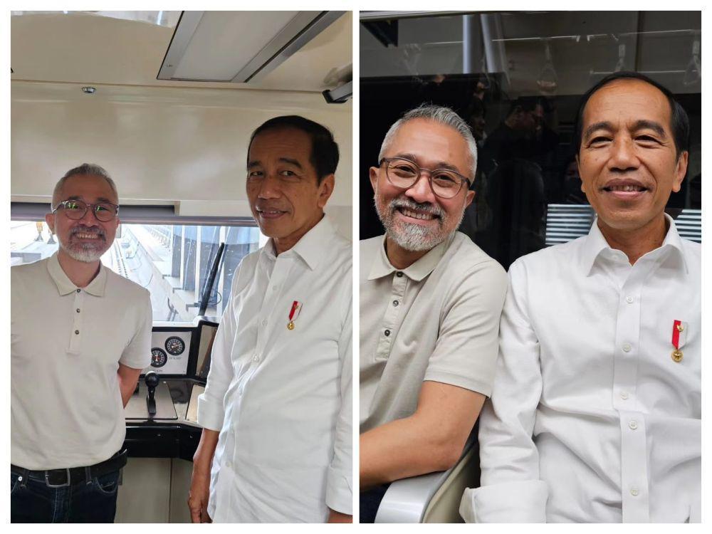 7 Momen Lukman Sardi Ikut Uji Coba LRT, Akrab Sama Presiden Jokowi!