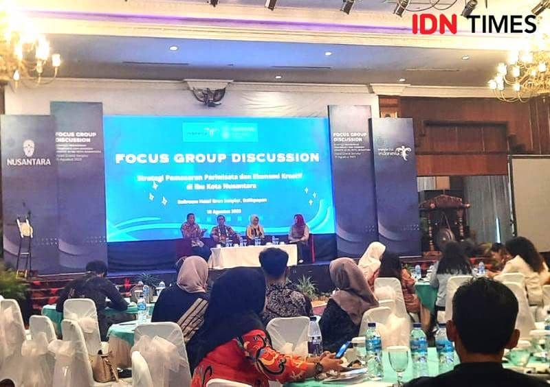 Focus Group Discussion potensi sektor pariwisata dan ekonomi kreatif Kaltim. Foto Sosbudpemas OIKN (IDN Times/Ervan)