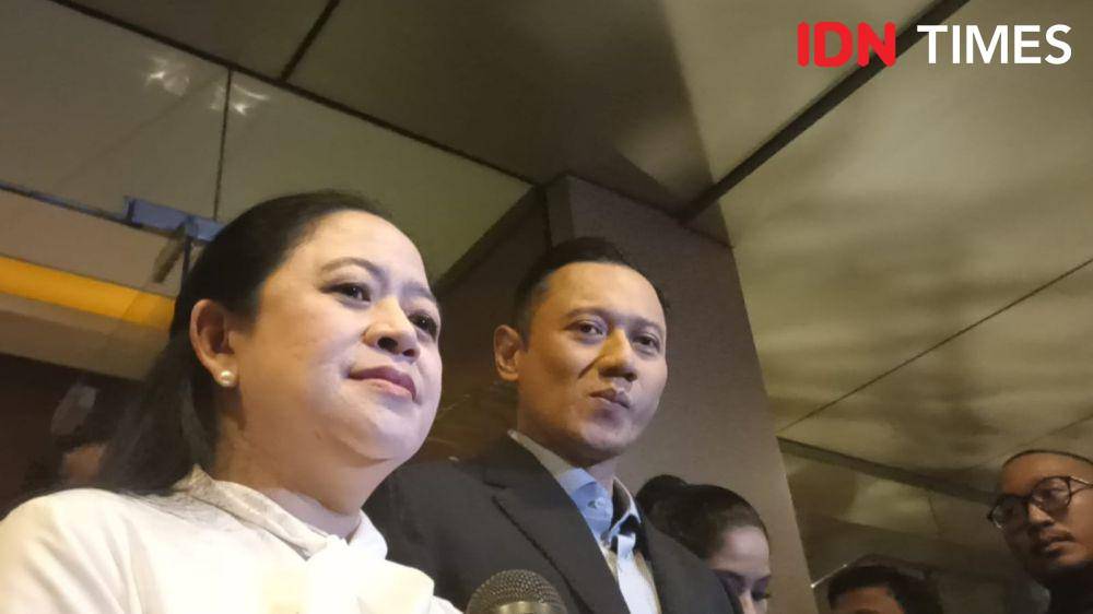Acara peluncuran buku transformasi AHY di Djakarta Teathre, Jakarta, Kamis (10/8/2023) malam. (IDN Times/Lia Hutasoit)