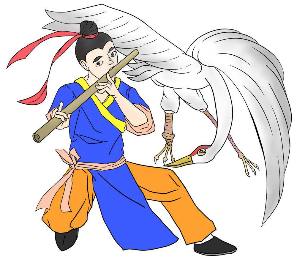Ilustrasi Han Xiang salah satu baxian (Pixabay.com/bioni)