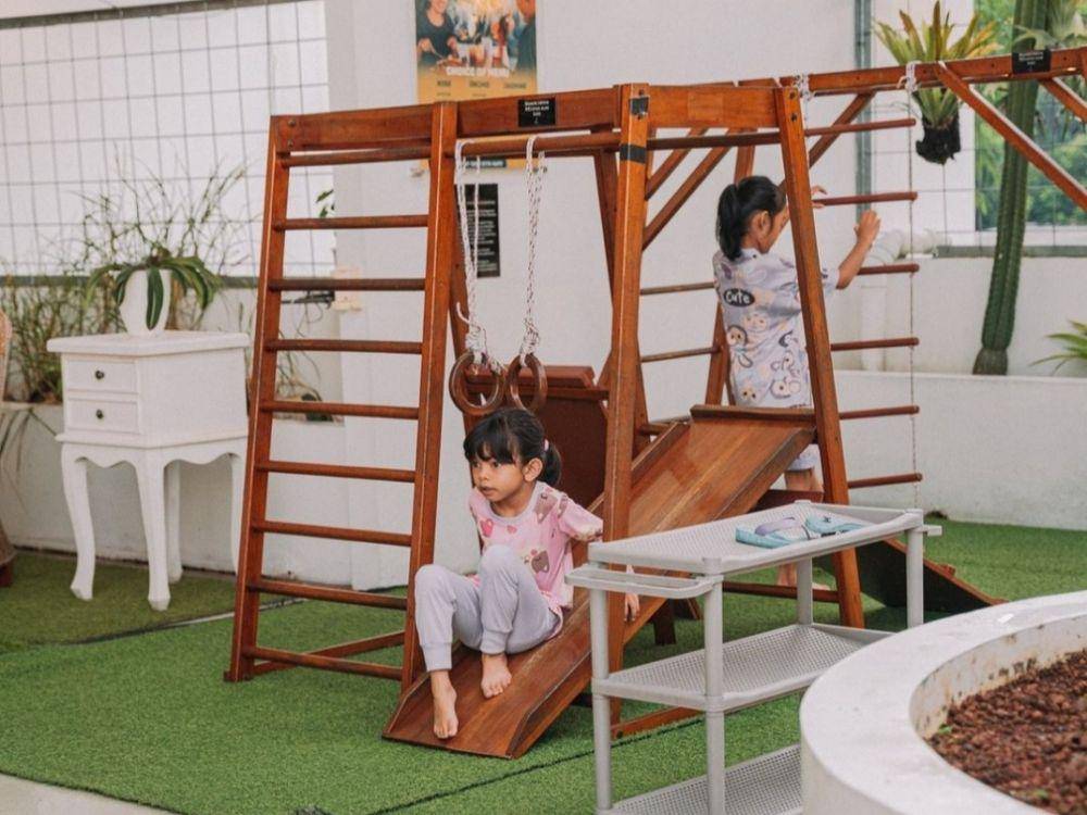 ilustrasi playground yang ada di hotel. (instagram.com/bellsplace.sentul)