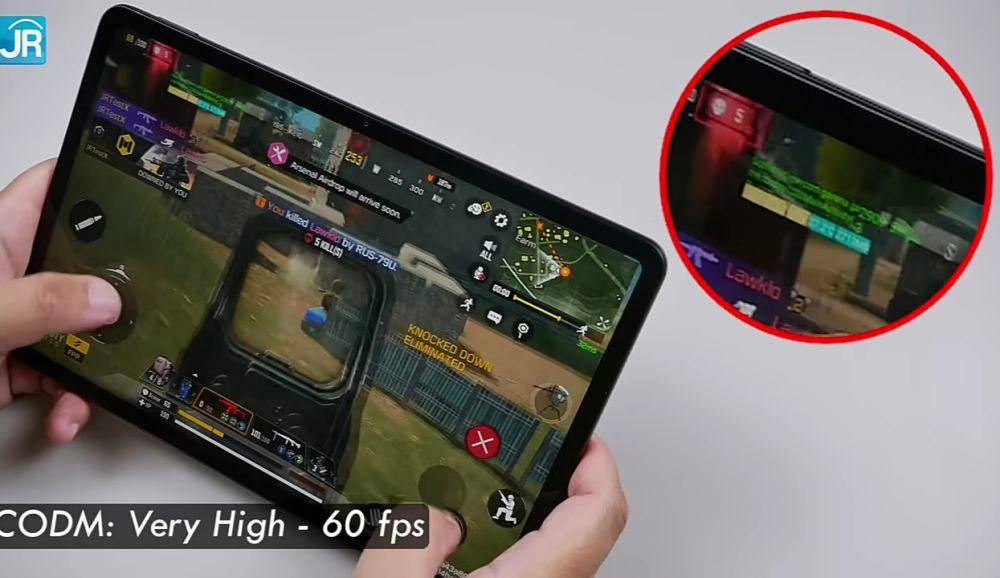 Xiaomi Pad 6 ketika menjalankan CODM (youtube.com/JagatReview)