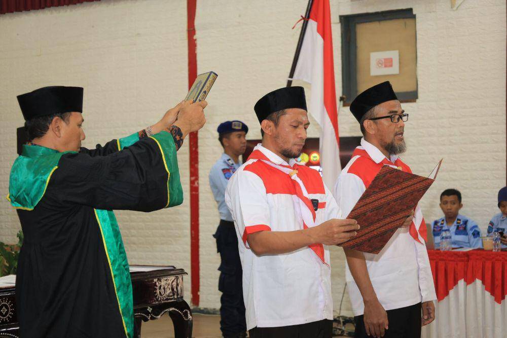 Syahrullah dan Fahrurrozi mengaku sudah mantap berikrar setia kepada NKRI. Humas Kemenkumham/ IDN Times/ Istimewa