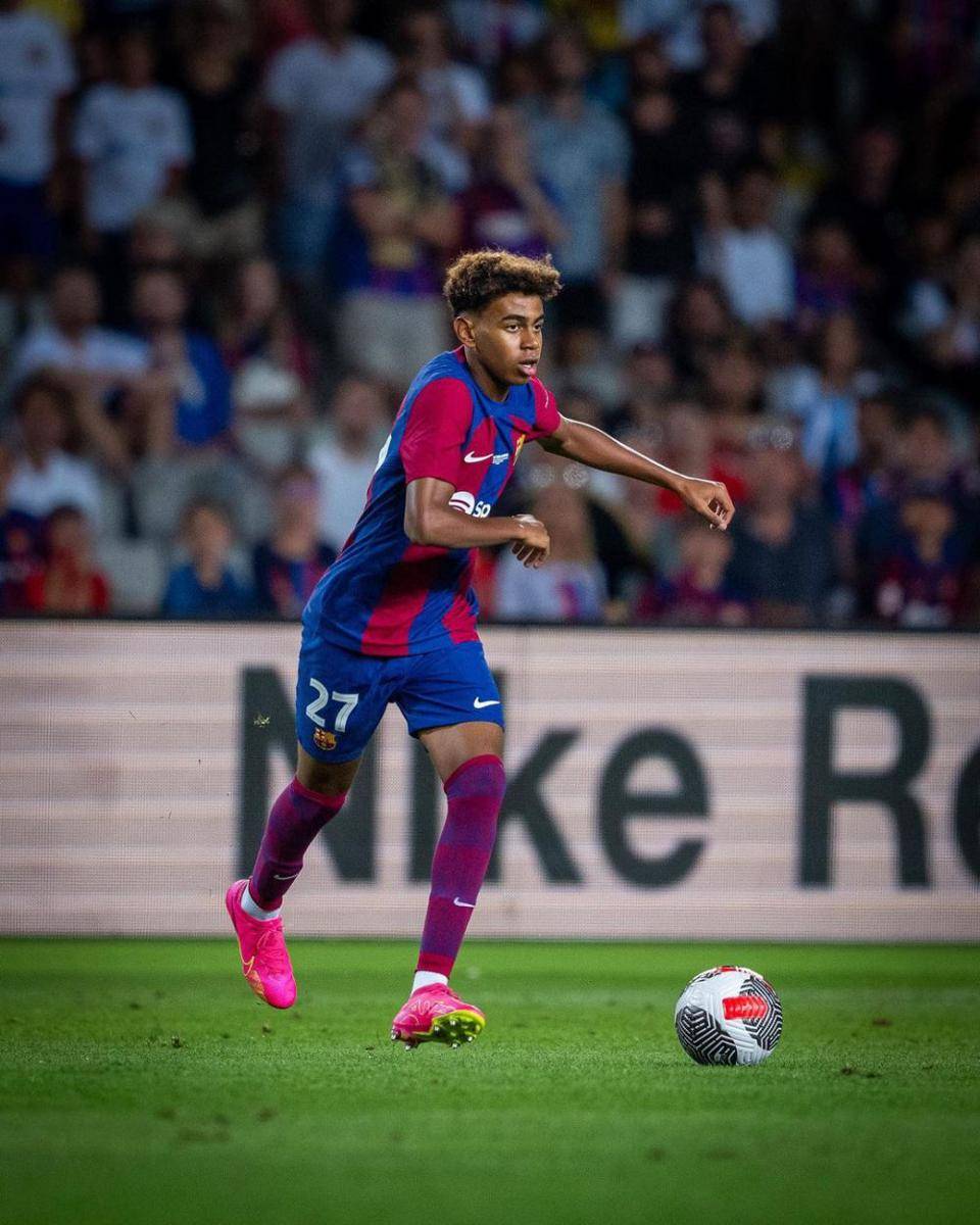 Lamine Yamal saat memperkuat Barcelona. (instagram/fcbarcelona)