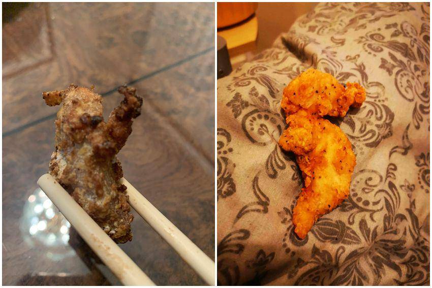 kolase potret bentuk ayam goreng menyerupai sesuatu (reddit.com/user/itzpizzatime | reddit.com/user/Diggzzyy)