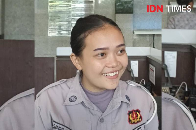 Sosok security perempuan, Asprilia Dwi Safitri (IDN Times/Lia Hutasoit)