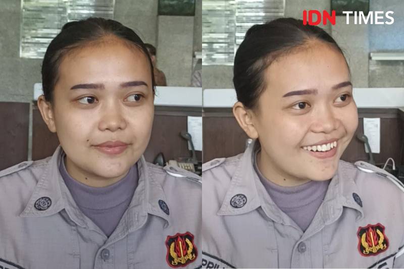 Sosok security perempuan, Asprilia Dwi Safitri (IDN Times/Lia Hutasoit)