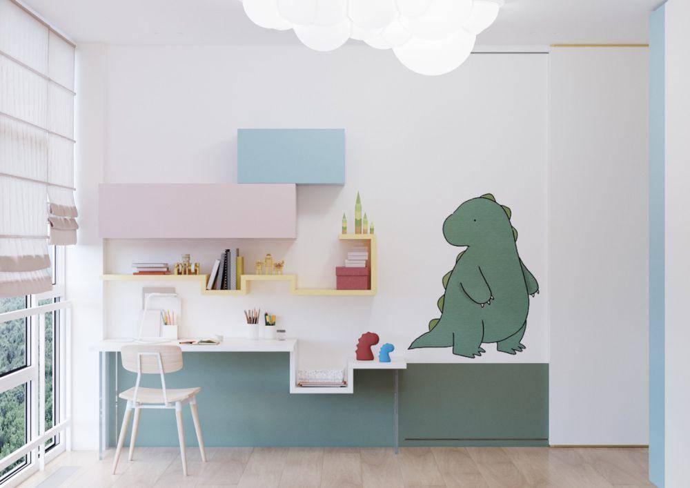 inspirasi ruang belajar anak colorful (home-designing.com)