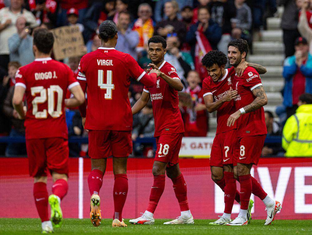 selebrasi gol pemain Liverpool (liverpoolfc.com)