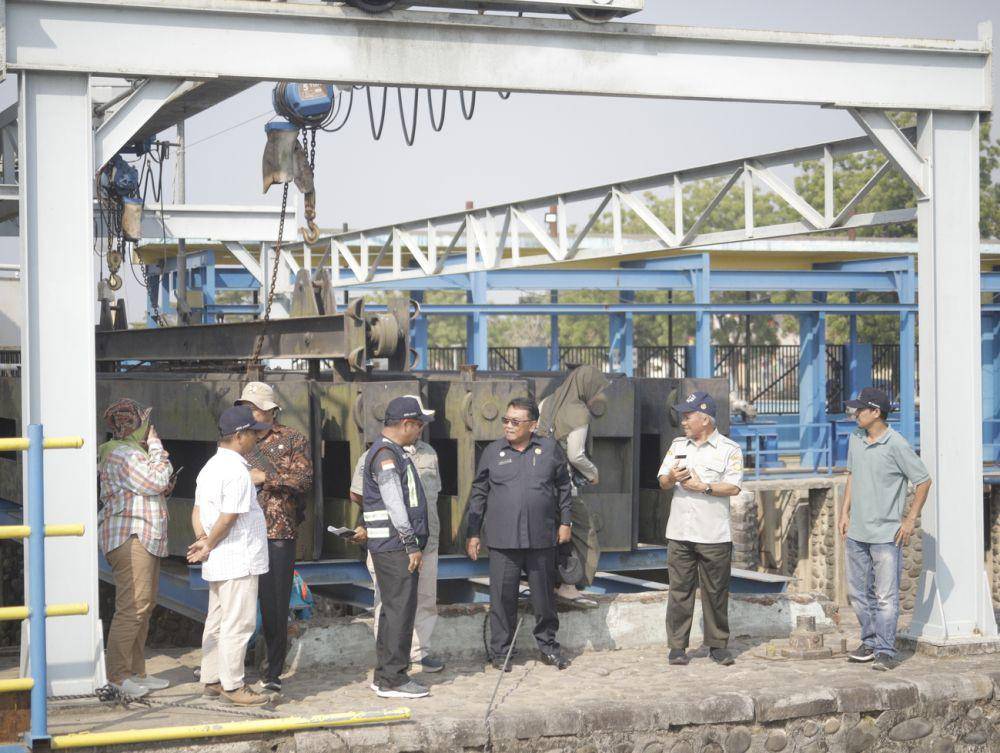 Terkait kekeringan di Indramayu, Ditjen Prasarana dan Sarana Pertanian (PSP) Kementan terus berkoordinasi dengan seluruh instansi terkait serta petani. (Dok. Kementan)