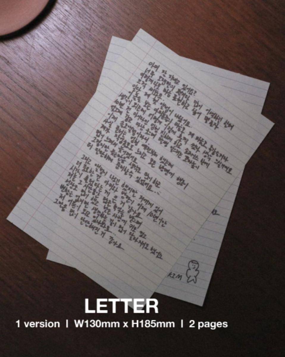 Surat V BTS untuk album Layover (dok. Weverse/BTS)