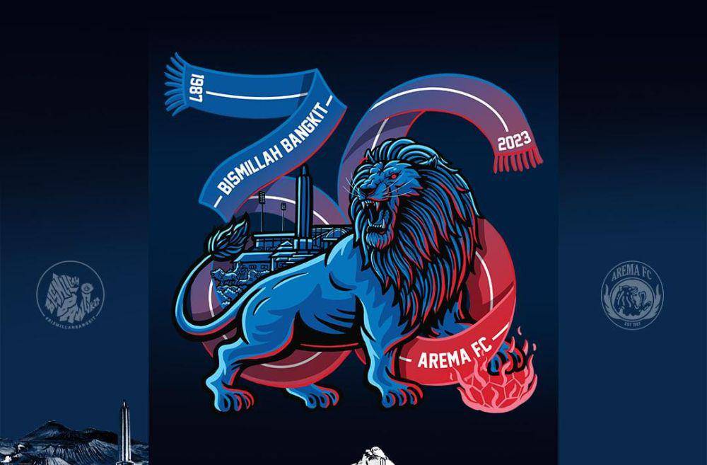 Ilustrasi untuk ulang tahun Arema FC ke-36. (Dok. Media Officer Arema FC)