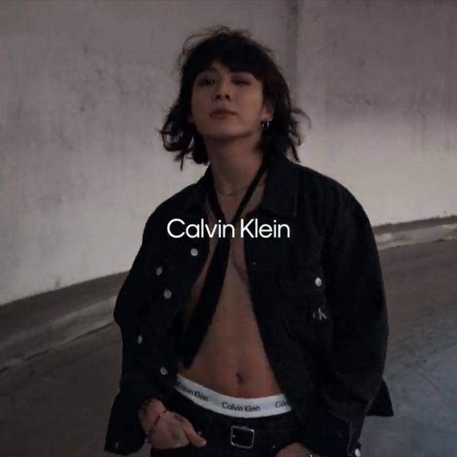 Jungkook BTS di iklan Calvin Klein Pinterest (dok. Calvin Klein)