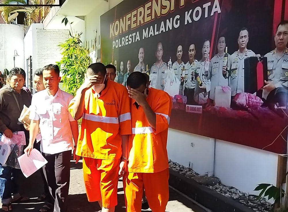 Konferensi pers kasus narkoba di Mapolresta Malang Kota. (IDN Times/Rizal Adhi Pratama)