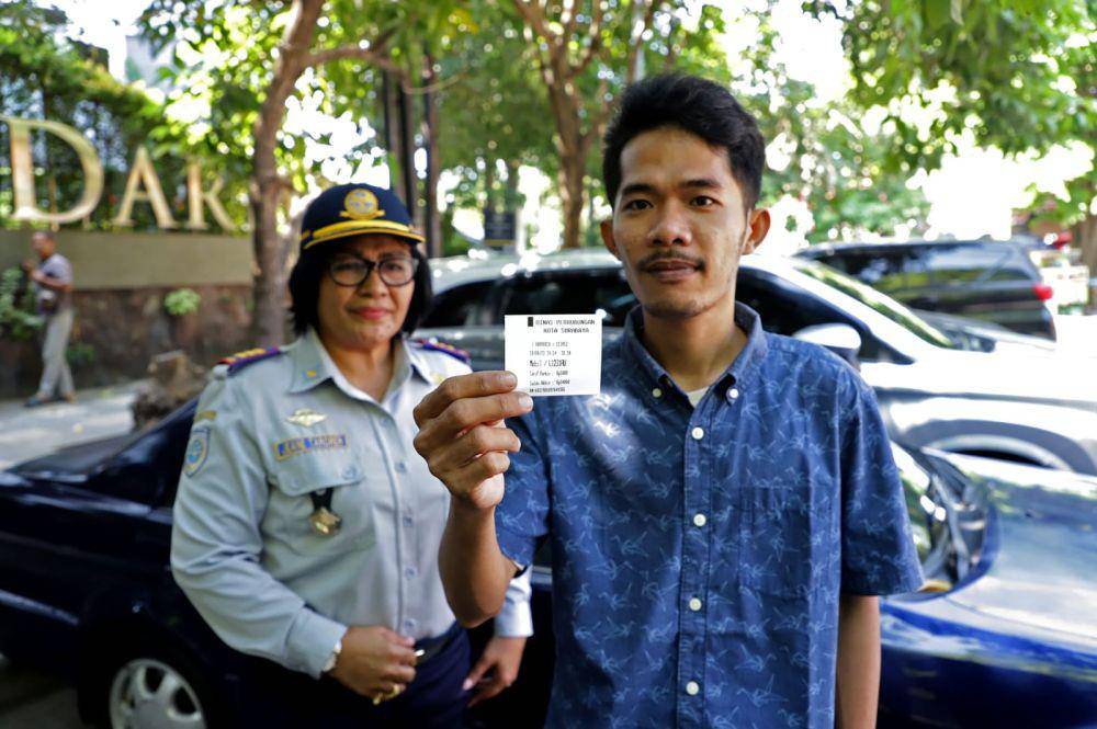 Retribusi parkir di Surabaya. (Dok. Diskominfo kota Surabaya).