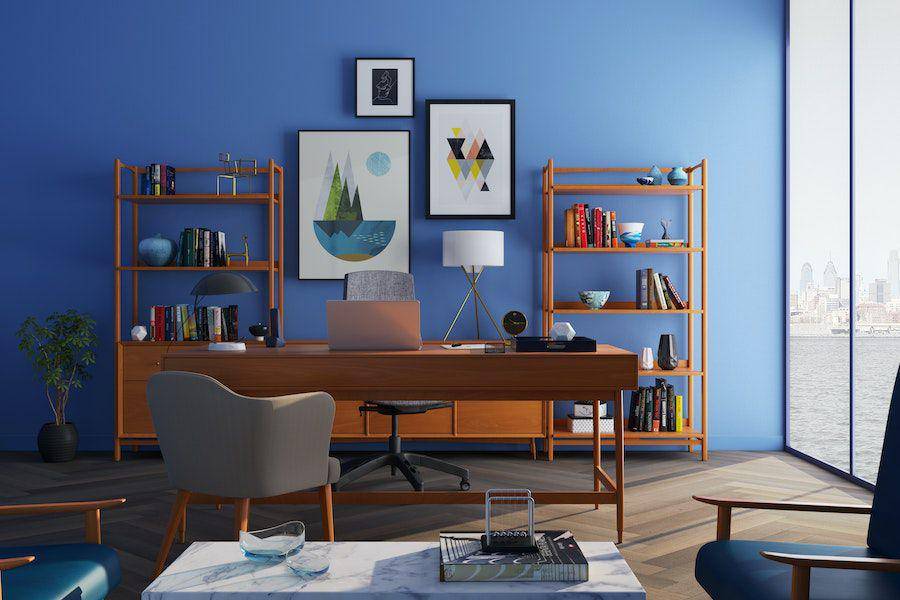 inspirasi ruangan rumah warna biru (pexels.com/Huseyn Kamaladdin)