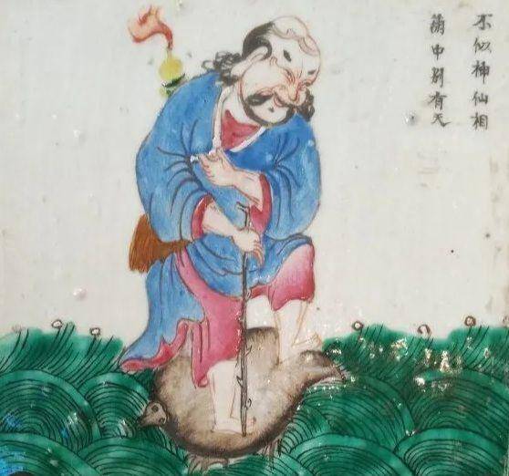 Ilustrasi kerajinan porselen Li Tieguai (ebay.com)