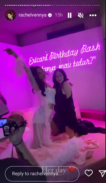 momen Rachel Vennya di pesta ulang tahun Erika Carlina (instagram.com/rachelvennya)