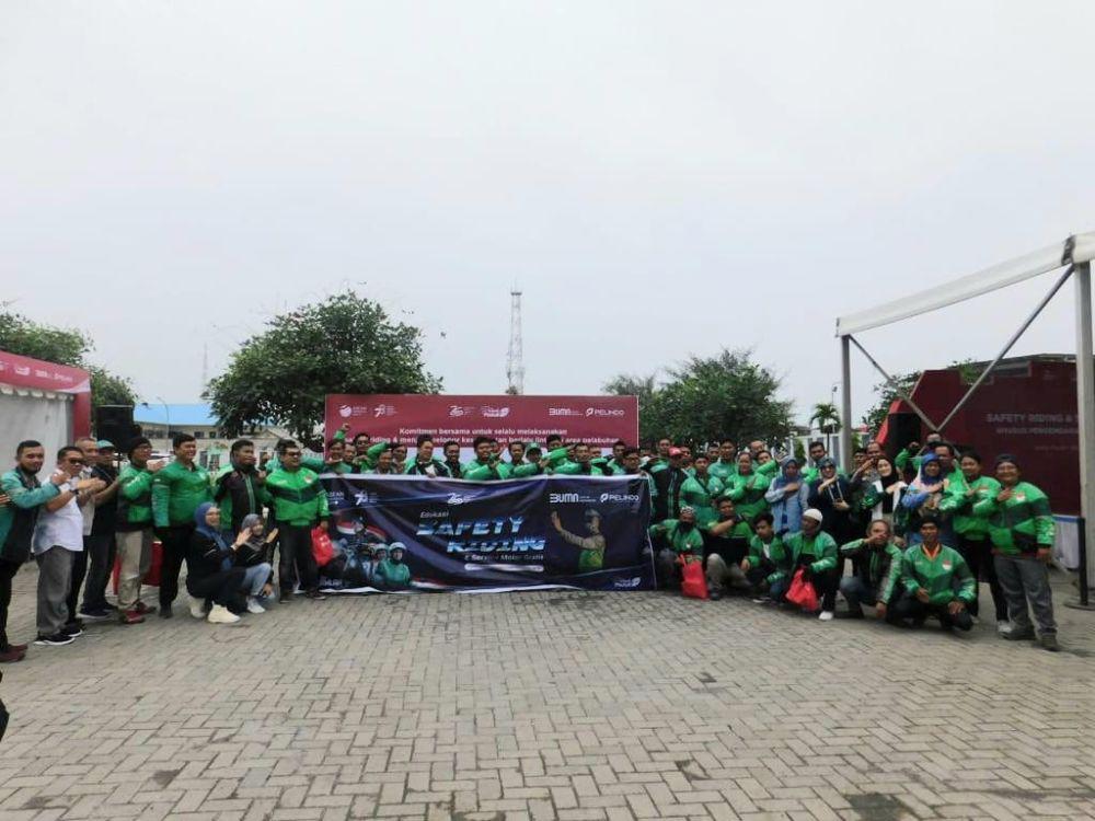 Pelindo Group Bikin Service dan Ganti Oli Gratis untuk Ojek di Belawan