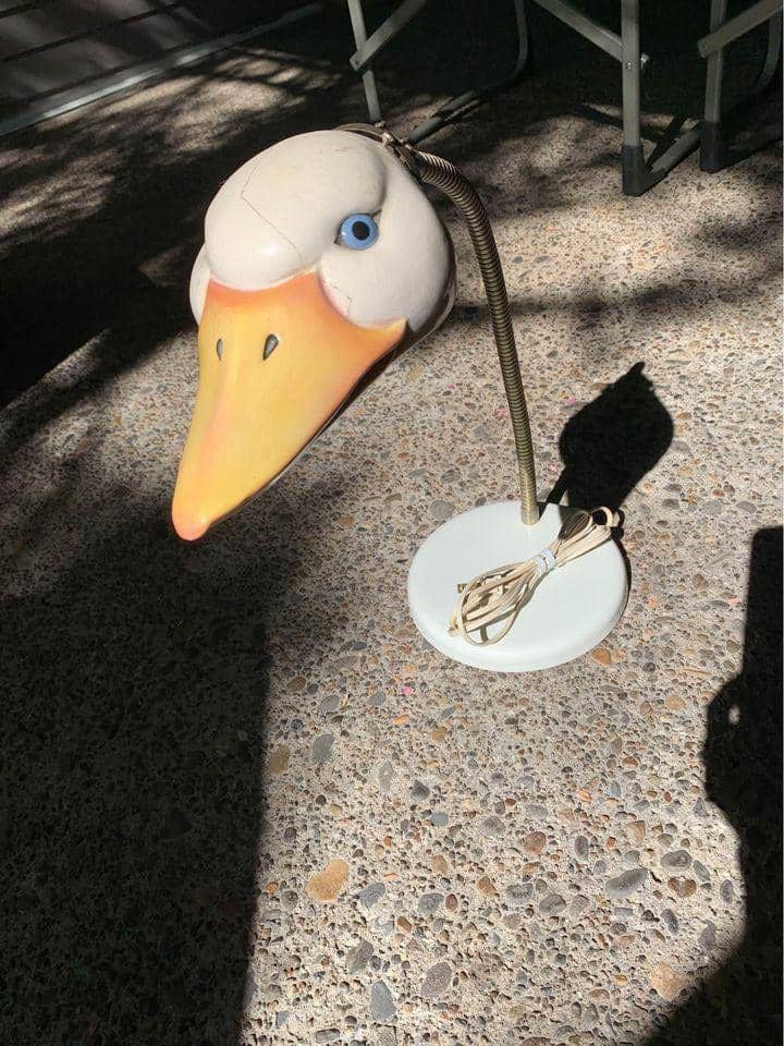 potret lampu bertema hewan di toko barang bekas (reddit.com/user/CappinSissyPants)