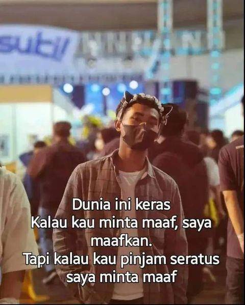 meme pinjam dulu seratus (instagram.com/memecomic.id)