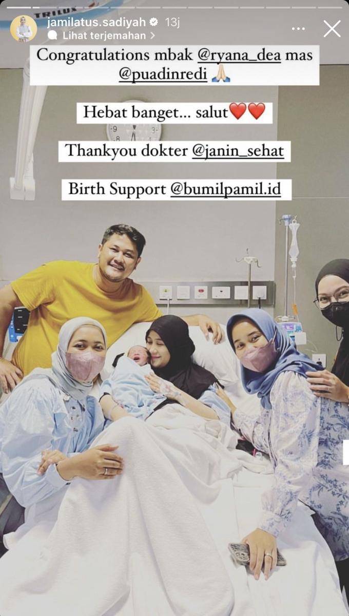 potret hamil Ryana Dea hingga lahiran anak ketiga (Instagram.com/jamilatus.sadiyah)
