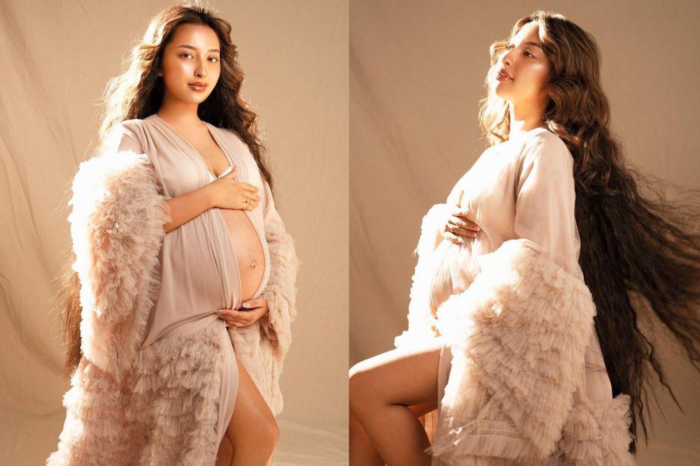 Hamil 9 Bulan, 7 Potret Maternity Shoot Hot Mama Jennifer Coppen