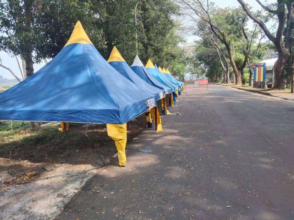 Lokasi relokasi pedagang di Stadion Kanjuruhan. (IDN Times/Rizal Adhi Pratama)