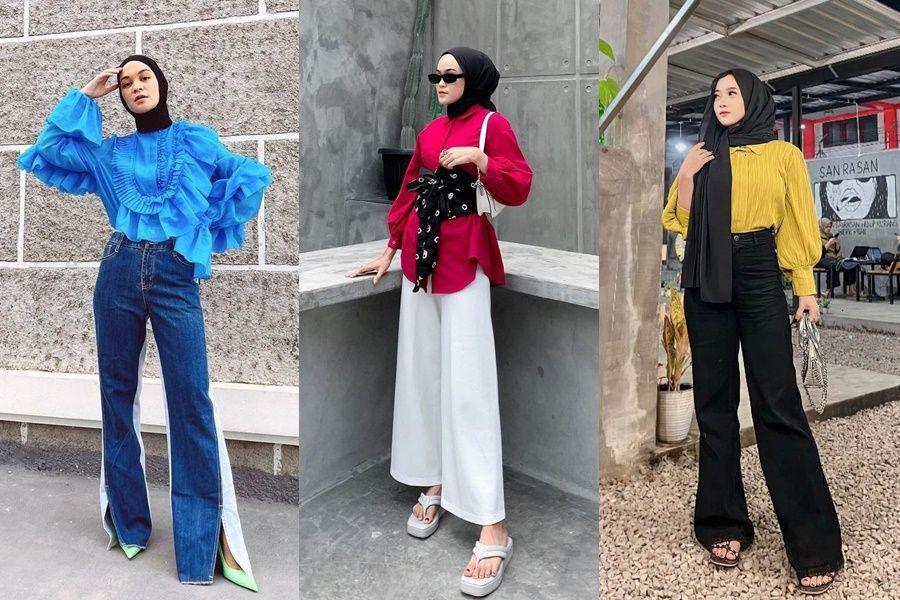 10 Padu Padan Blus Warna Bold, Gaya Hijab Cetar Anti Boring