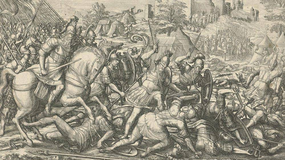 Ilustrasi Abraham menyerang pasukan Raja Kedorlaomer dan sekutunya pada malam hari bersama pasukannya untuk membebaskan keponakannya, Lot, dalam ayat Alkitab dalam Kejadian 14. (commons.wikimedia.org/Rijksmuseum)
