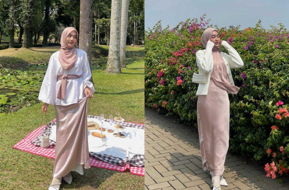 7 Mix and Match OOTD Warna Nude ala Arcluna Pasha, Warm nan Elegan!