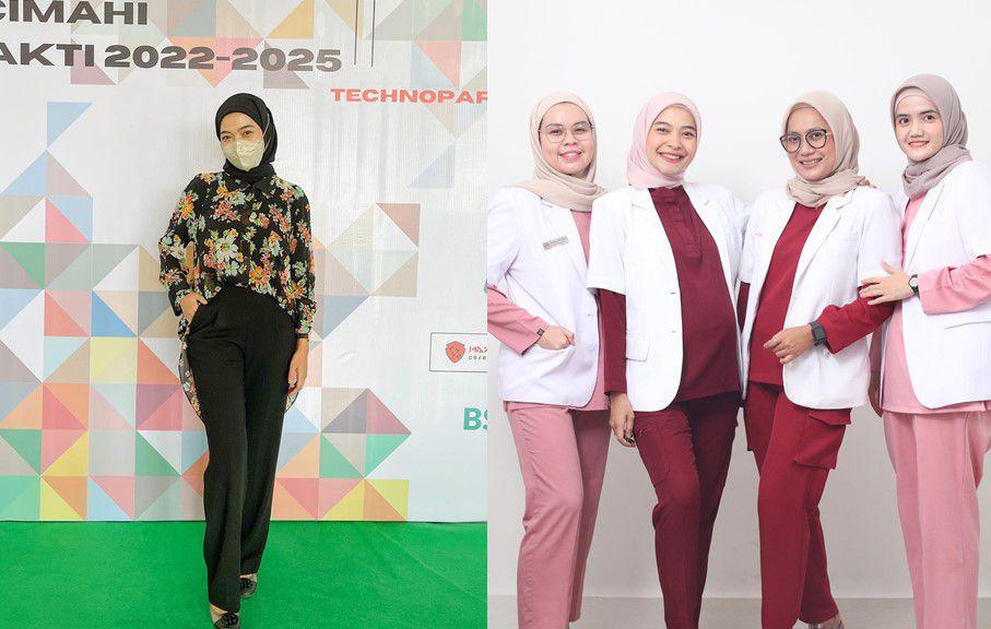7 Potret Novia, Istri Ikbal Fauzi, Jalani Peran Dokter saat Hamil