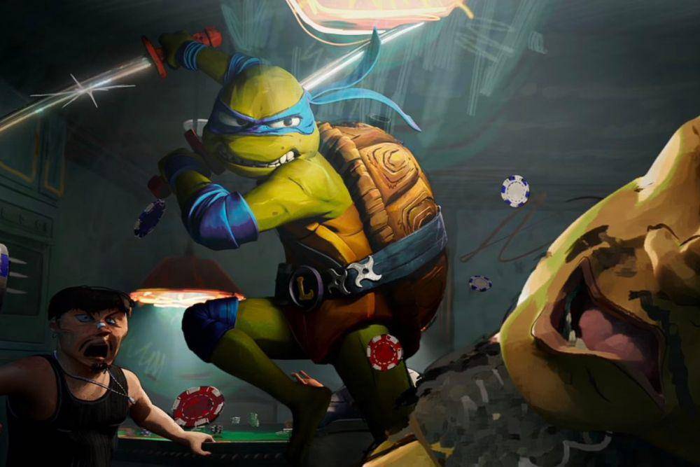 adegan dalam film Teenage Mutant Ninja Turtles: Mutant Mayhem (dok. Nickelodeon Movies/Teenage Mutant Ninja Turtles: Mutant Mayhem)